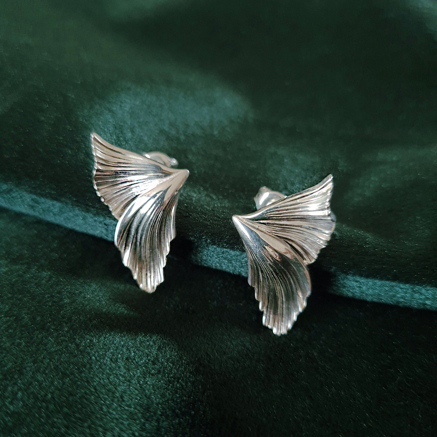 Selkie Fish Fin Stud Earrings