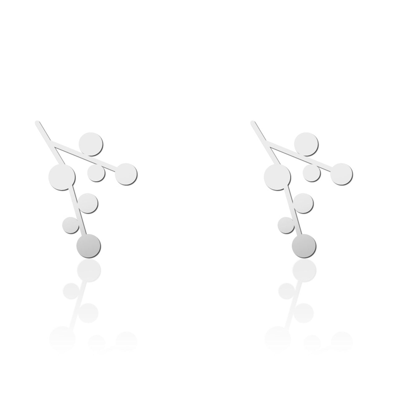 Moorigin Snow Day Earrings Silver
