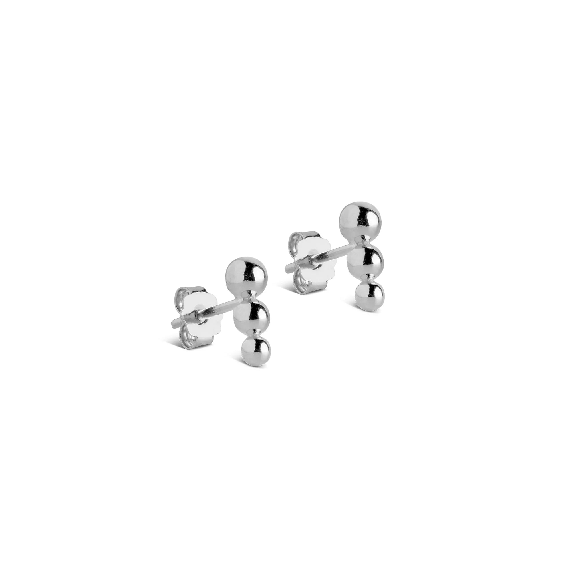 Trinity Sterling Silver Stud Earrings