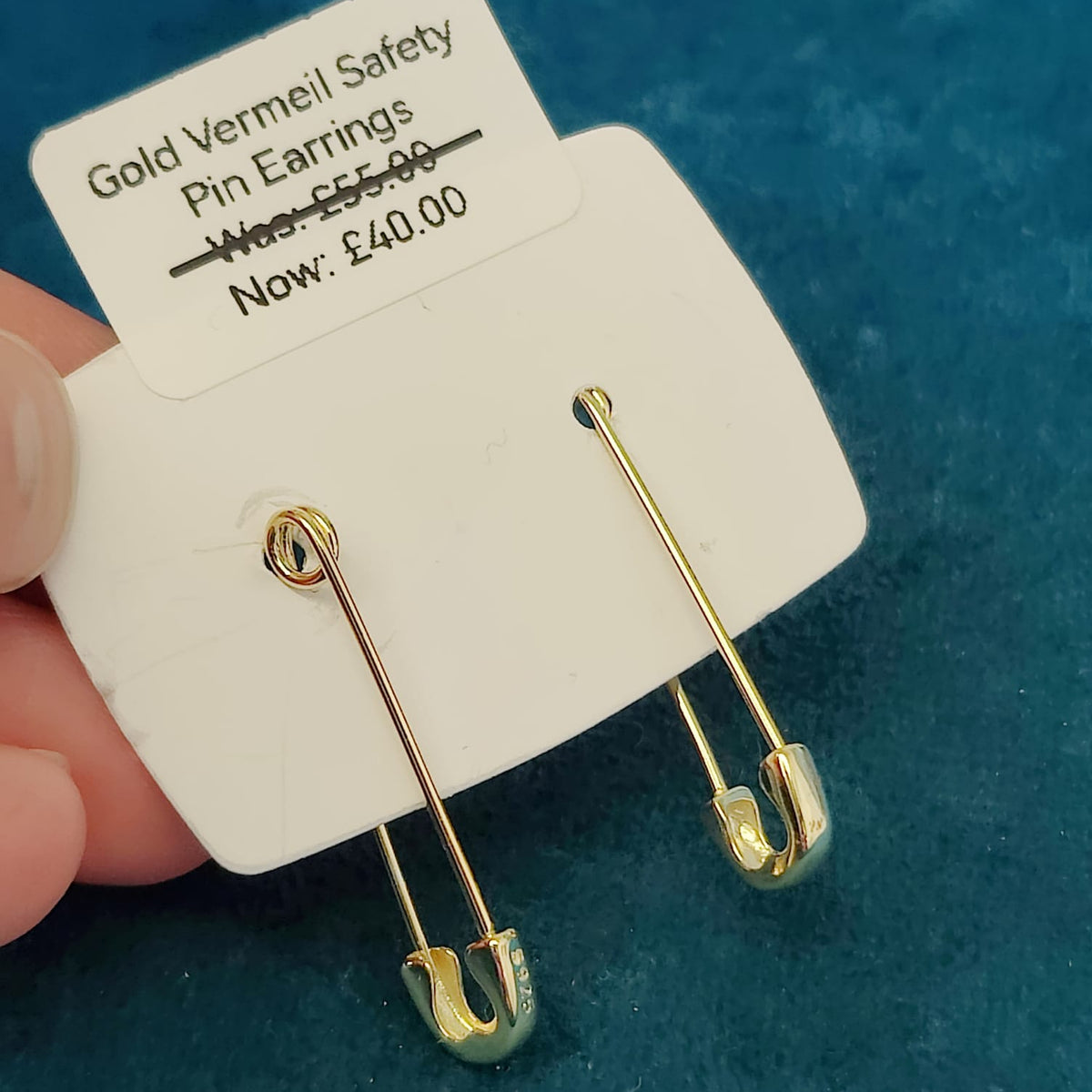 Safety Pin Hoop Earrings