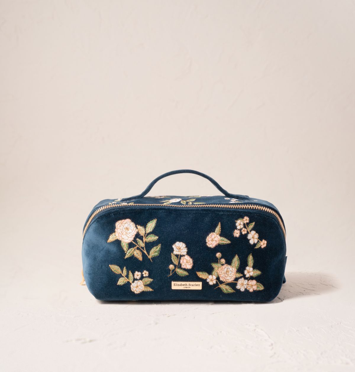 Wild Rose Open Flat Makeup Bag