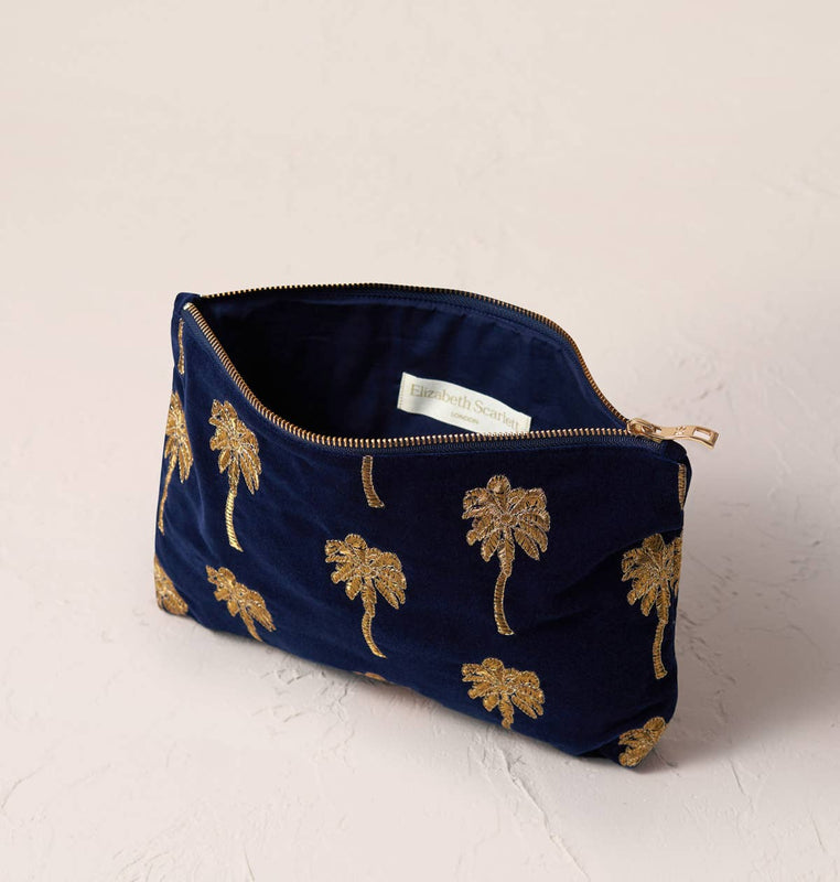 Elizabeth Scarlett Gold Palm Everyday Pouch