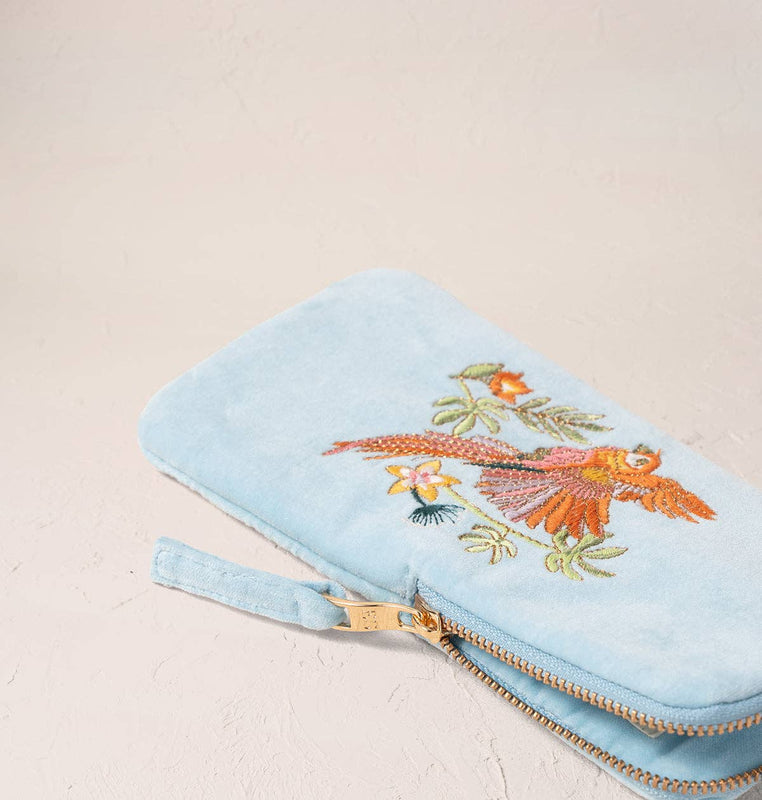 Elizabeth Scarlett Flying Parrots Glasses Case