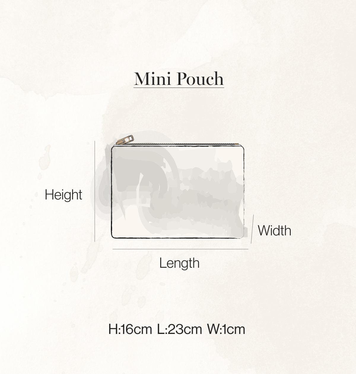 Elizabeth Scarlett Honey Bee Mini Pouch