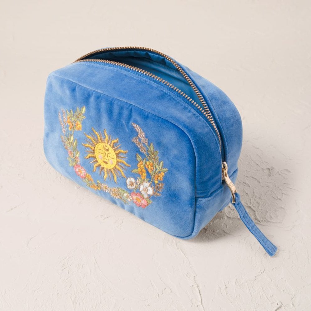 Elizabeth Scarlett Floral Sun Goddess Makeup Bag