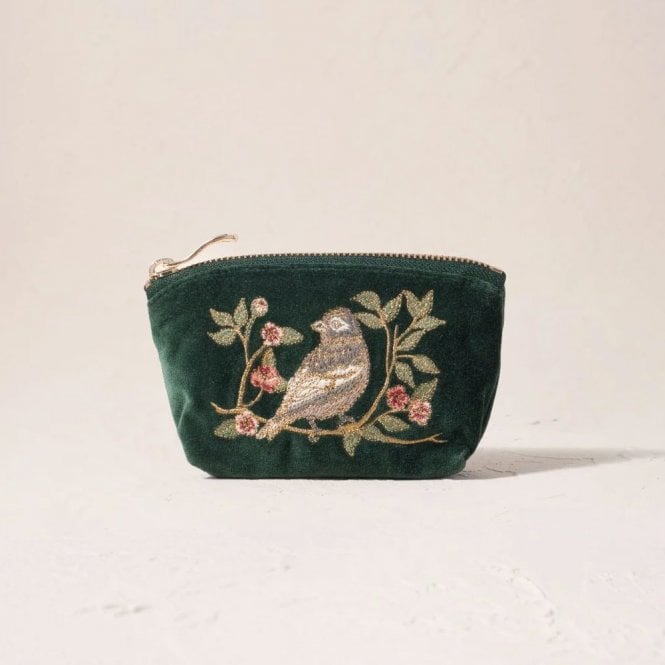 Songbirds Secret Garden Velvet Coin Purse