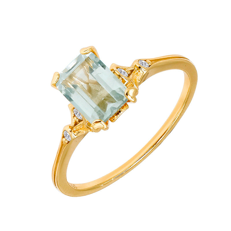 Hakuna - Green Amethyst Ring