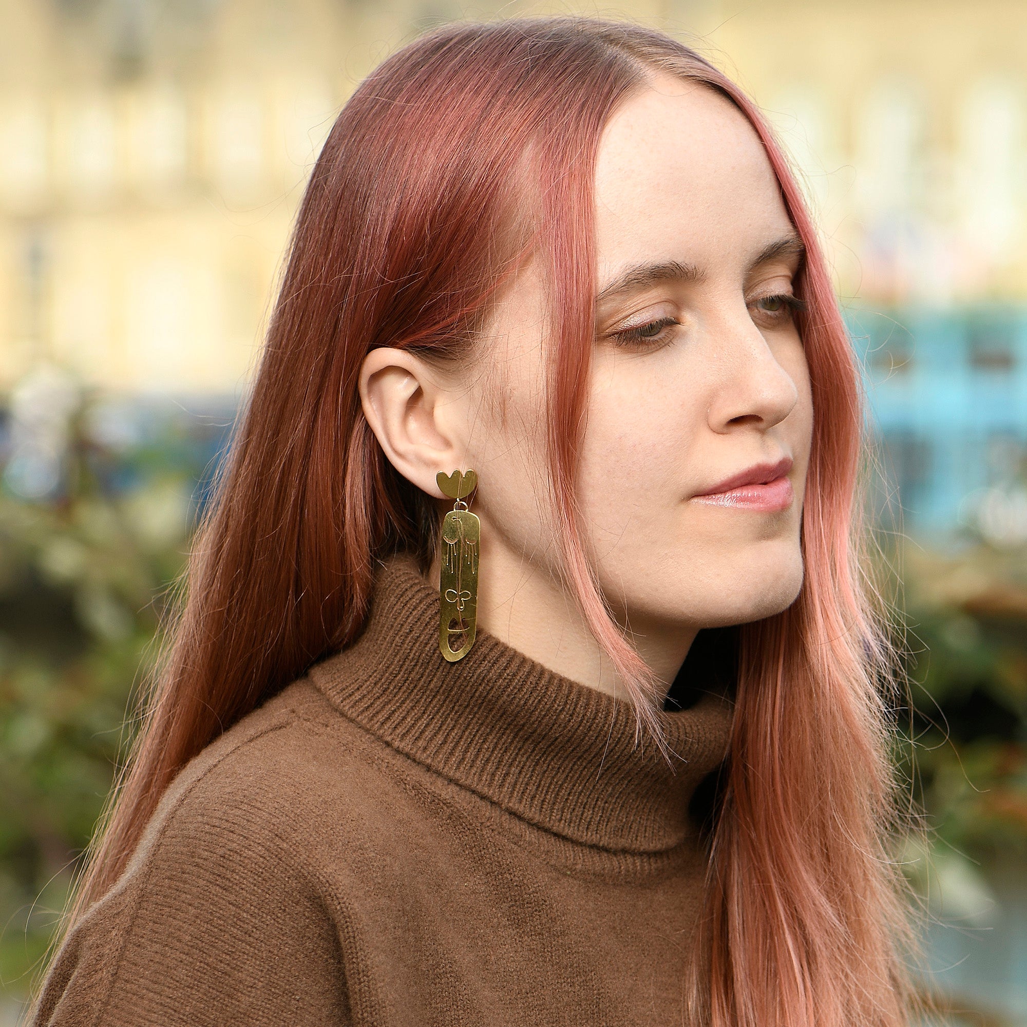 Long Oval Face Earrings