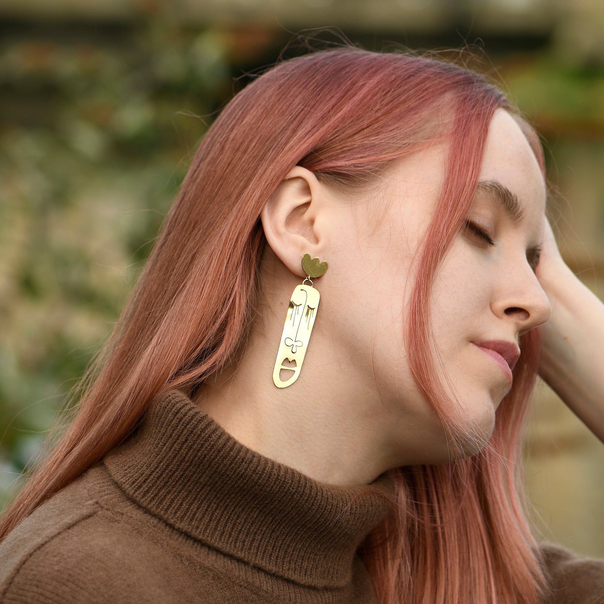 Long Oval Face Earrings