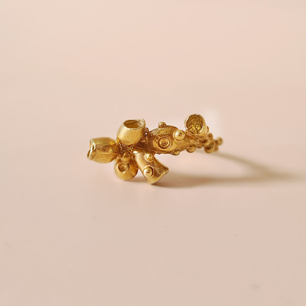 Gold Vermeil Barnacle Ring | Handmade Seaside Jewellery | Ana Rubiato ...