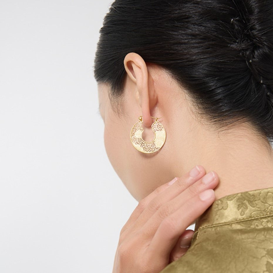 gold_vermeil_sterling_silver_large_openwork_hallow_out_circle_drop_earrings
