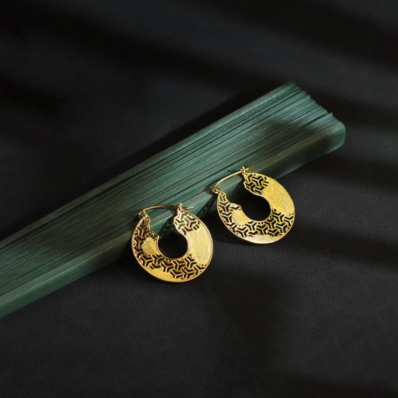 gold_vermeil_sterling_silver_large_openwork_hallow_out_circle_drop_earrings