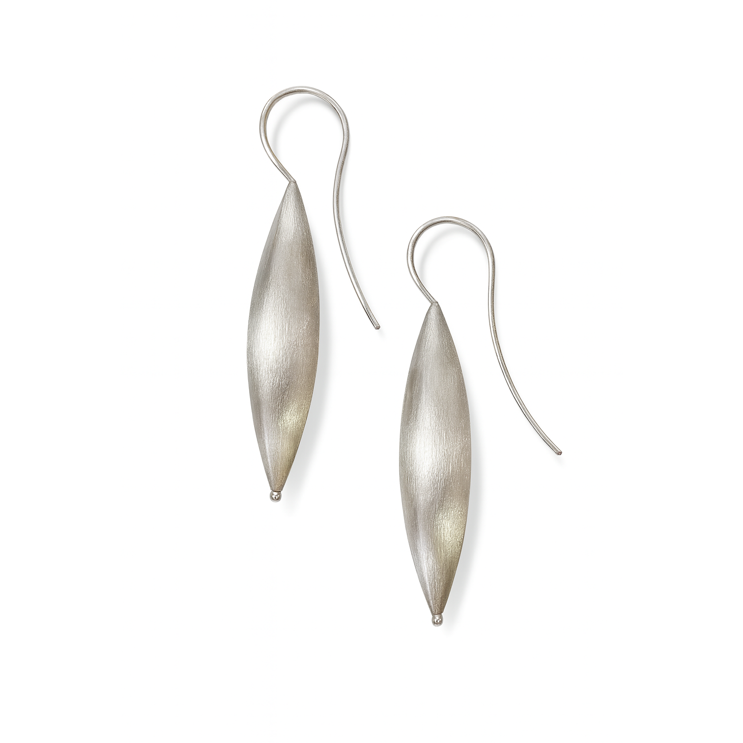 Sterling Silver Flower Bud Drop Earrings