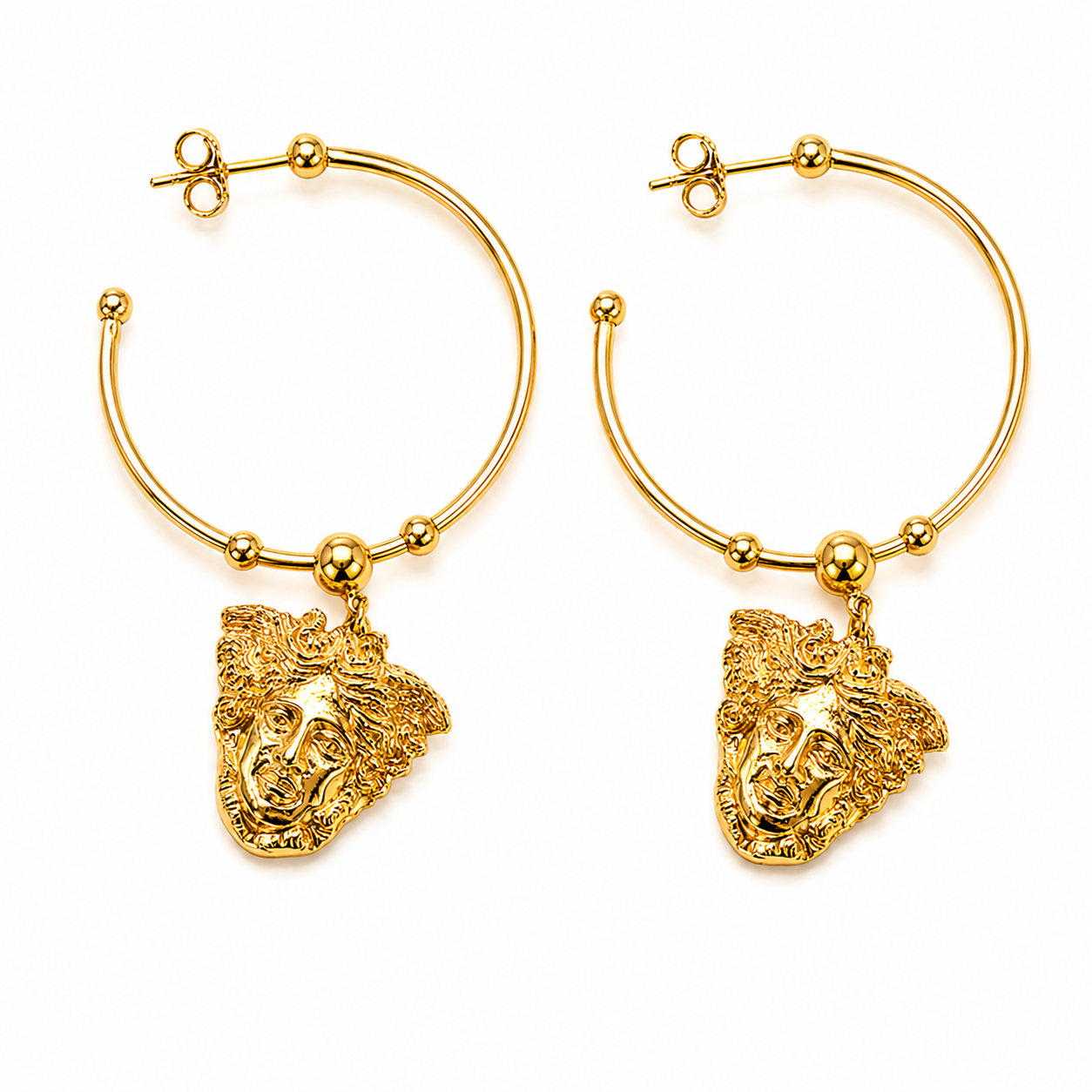 Anello Face Hoop Earrings