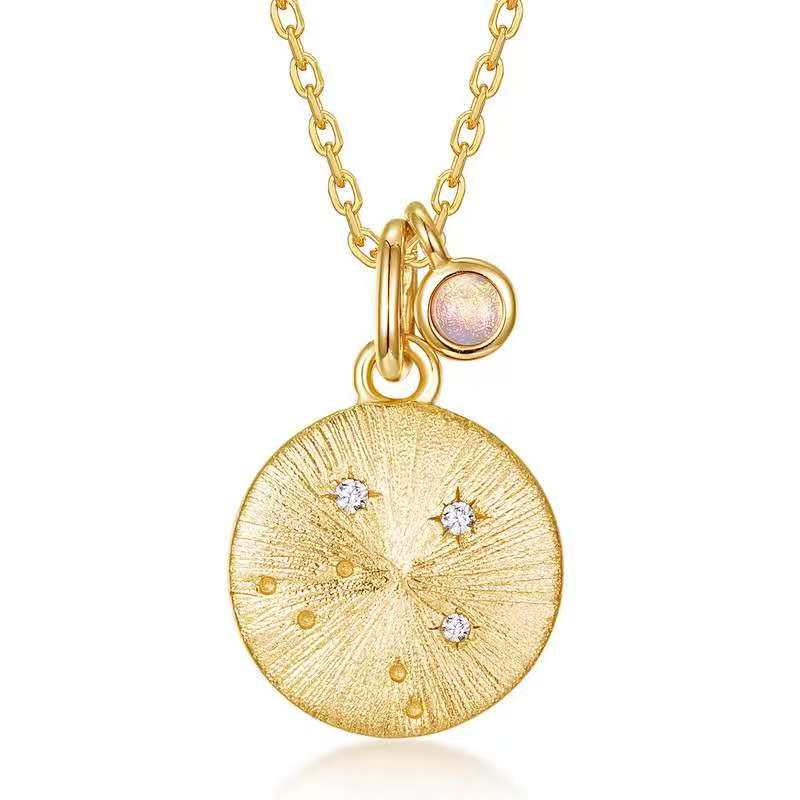 Zodiac Constellation Birthstone Necklace