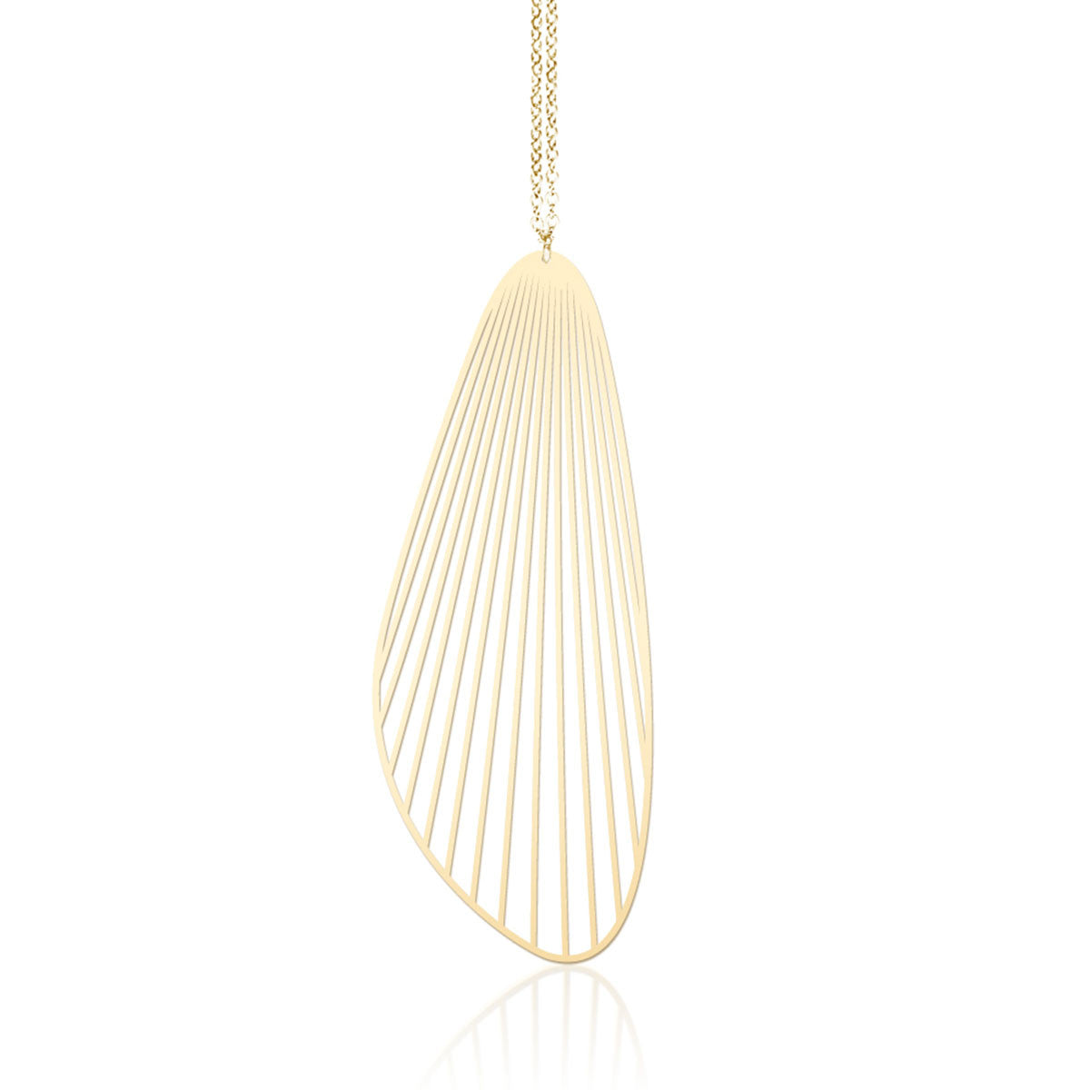 Moorigin_jewellery_necklace_pendant_gold_plating_stainless_steel_PVD_plating_fan_cut-out_design
