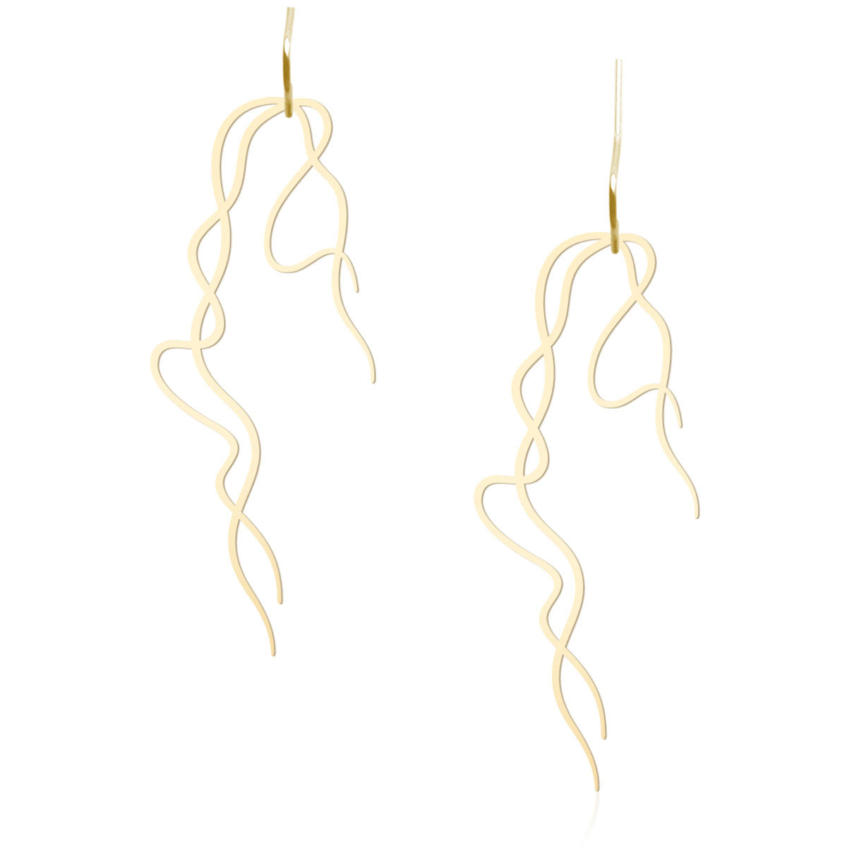 Moorigin Usneoides Drop Earrings Gold