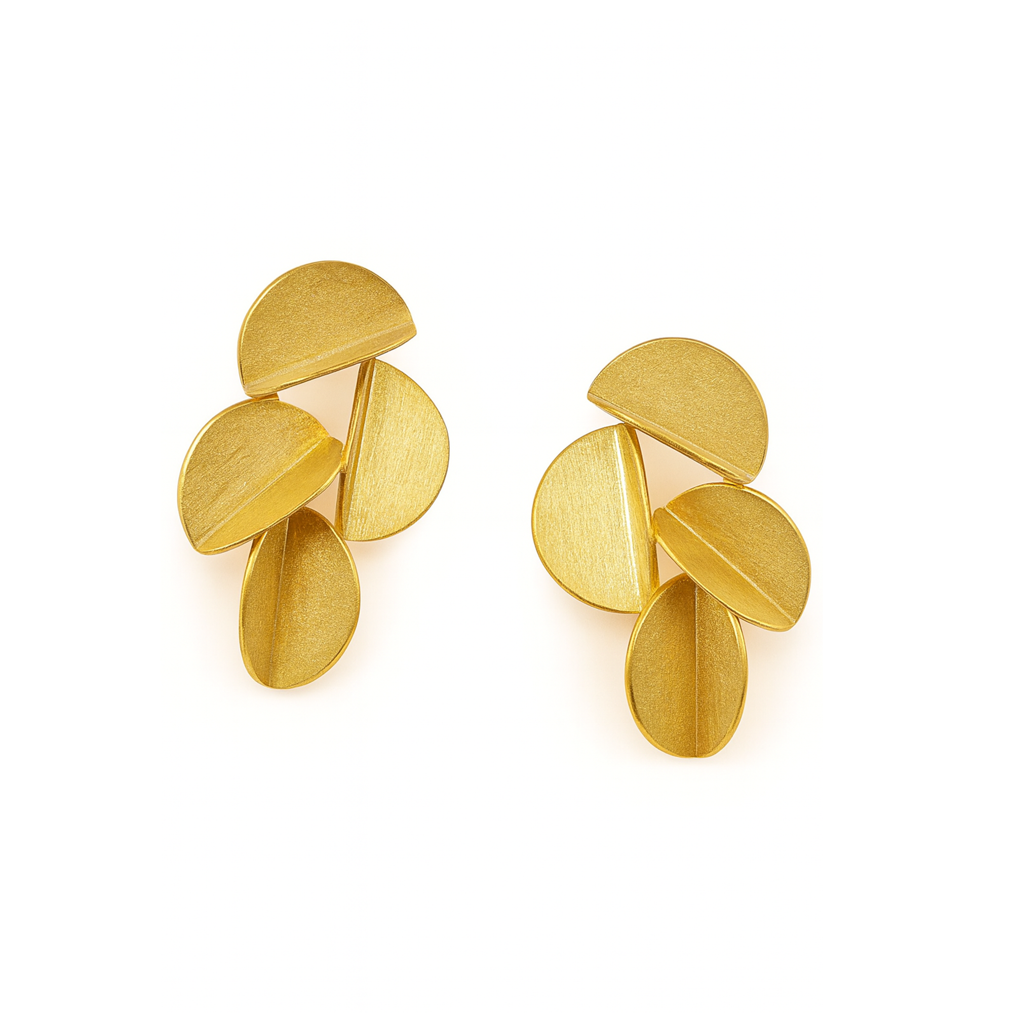 Gold Vermeil Cluster of Seedlings Stud Earrings