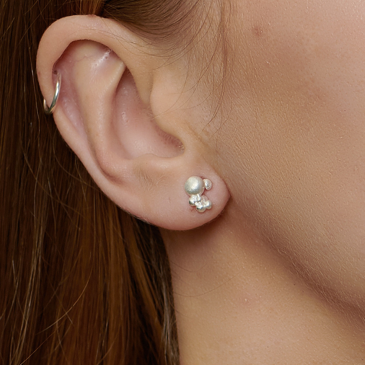 deco_echo_organic_bubble_silver_stud_earrings_and_pendant_necklace