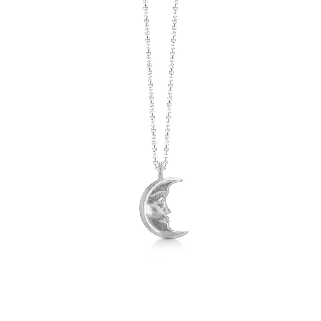 Sterling Silver 925 Moon Necklace